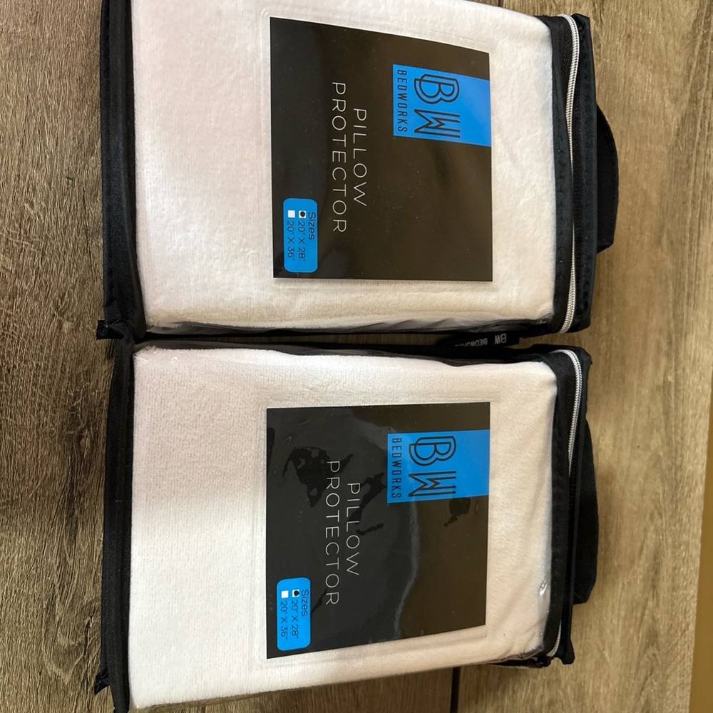 BW Bedworks - Two Pillow Protector 20" x 28" New in package